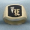 Vintage Mens Diamond E Or F Initial Monogram Ring In 14k Yellow Gold