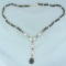 Designer Zoe B. Pink Cultured Pearl And Gemstone Bead Necklace In 14k Yellow Gold