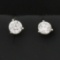 Gia Certified 1ct Diamond Stud Earrings In Platinum Settings