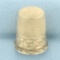 Vintage Gold Thimble In 14k Yellow Gold