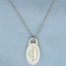 Tiffany And Co. Oval Return To Tiffany Dog Tag Necklace In Sterling Silver