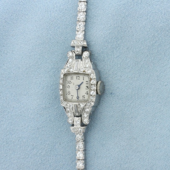 Ladies Concord Diamond Platinum Vintage Watch In Platinum