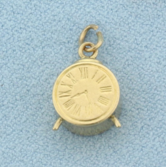 Alarm Clock Charm In 14k Yellow Gold