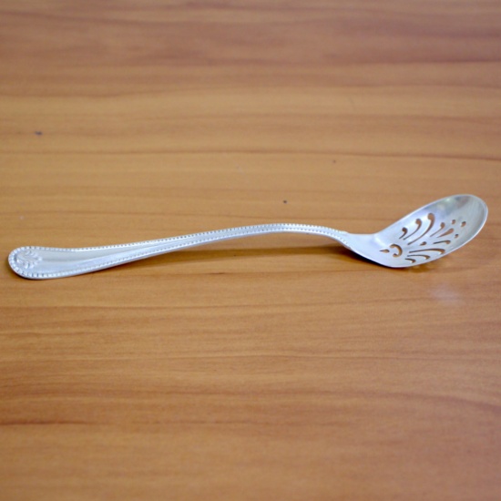 Antique Mechanics Watson "dorchester" Pierced Olive Spoon In Sterling Silver