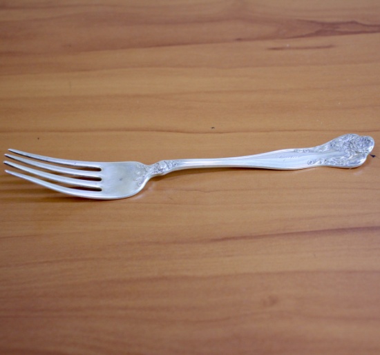 Antique Simpson, Hall, Miller And Co Berwick Sterling Silver Fork
