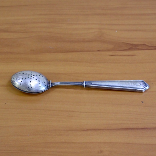 Unique Antique Sterling Silver Tea Infuser Spoon