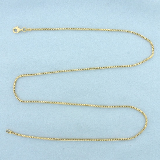 Italian Snake Link Chain Necklace In 18k Yellow Gold