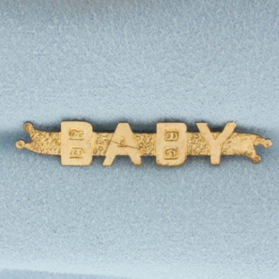 Antique Baby Pin Brooch