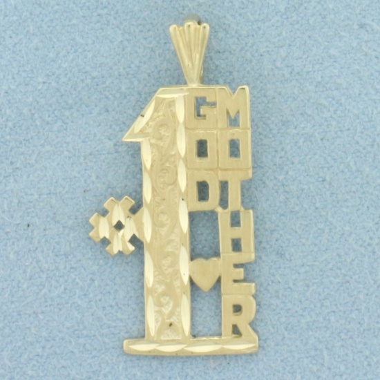 #1 Godmother Pendant In 14k Yellow Gold