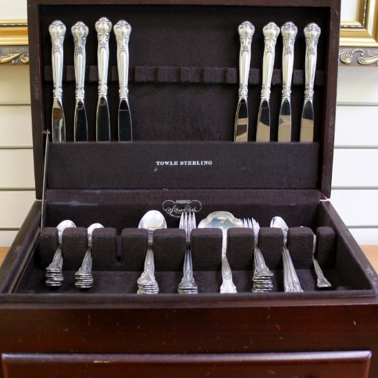 Gorham Chantilly Sterling Silver Flatware Set Of 57 Pieces