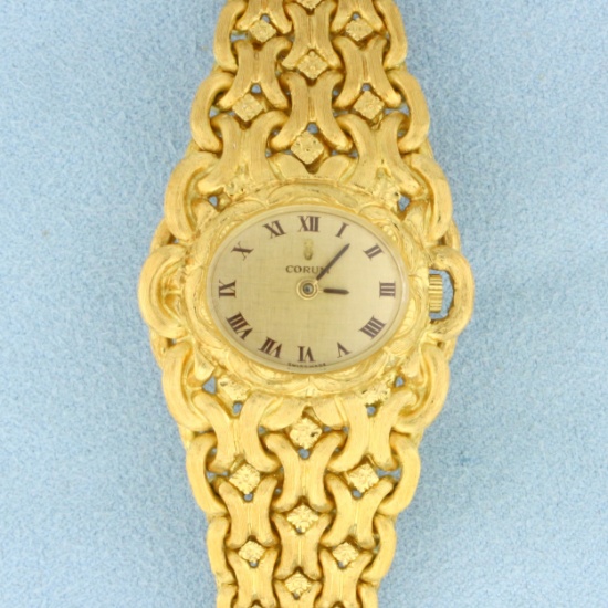 Corum Swiss Watch In Solid 18k Yellow Gold