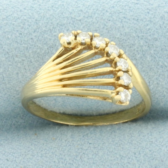 Diamond Spray Ring In 14k Yellow Gold