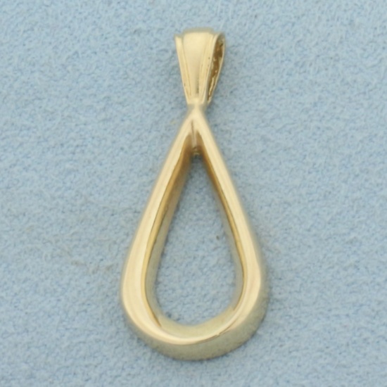 High Polish Teardrop Pendant In 14k Yellow Gold