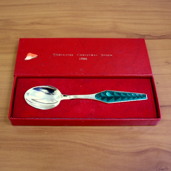 Sorenco Denmark 1966 Sterling Silver Christmas Spoon