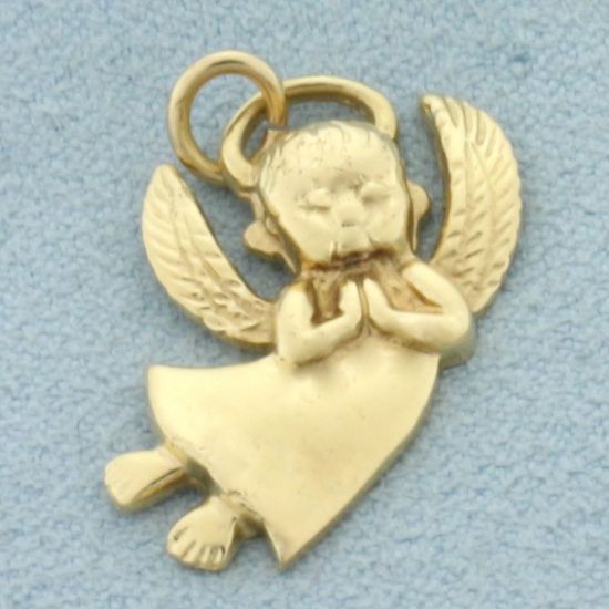 Angel Pendant In 14k Yellow Gold