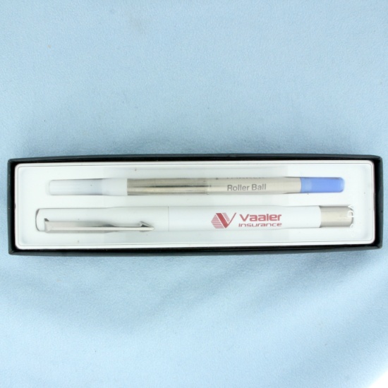 Vintage Vaoler Insurance Parker Pen Set