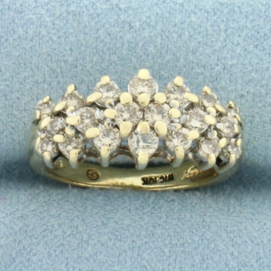 1ct Diamond Ring In 10k Yellow Gold