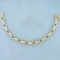 Diamond Cable Link Tennis Bracelet In 14k Yellow And White Gold