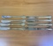 Eight Antique Swedish Flower Design Butter Spreader Knives In Sterling Silver