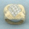 Designer L. Priori Celia Diamond Ring In 14k Yellow Gold