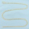 16 Inch Designer Swirl Link Chain Necklace In 14k Yellow Gold