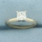 Princess Cut Diamond Solitaire Engagement Ring In 14k Yellow Gold