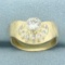 Diamond Swoop Ring In 14k Yellow Gold
