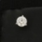 Gia Certified 1/2ct Single Diamond Stud Earring In Platinum Martini Setting
