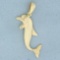 Dolphin Pendant In 14k Yellow Gold