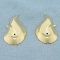 Swoop Teardrop Stud Earring Enhancers In 14k Yellow Gold