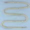 25 Inch Heavy Solid Rope Link Chain Necklace In 14k Yellow Gold