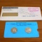Franklin Min States Of The Union Sterling Silver Coins Virginia And Vermont Original Packaging