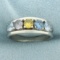 Multi Color Topaz Ring In 10k White Gold