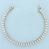 3ct Diamond Tennis Bracelet In 14k White Gold