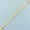 Italian High Polish And Satin Finish Puffy Link Bracelet In 14k Yellow Gold