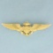 Us Marine Corp Or Naval Aviator Wings Pin In 10k Yellow Gold