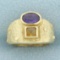 Amethyst And Citrine Pinky Ring In 14k Yellow Gold
