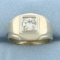 Vintage Old European Cut Diamond Solitaire Ring In 14k Yellow Gold