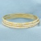 Two Tone Stacking Bangle Bracelets Set Of 3 In 21k Yellow & White Gold