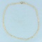 Italian Twisting Curb Link Anklet In 14k Yellow Gold