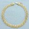 Italian Panther Link Bracelet In 14k Yellow Gold