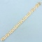 Designer Crescent Link Bracelet In 10k Yellow, White, And Rose Gold