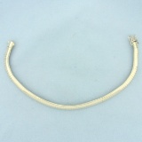 Italian Omega Link Bracelet In 14k Yellow Gold