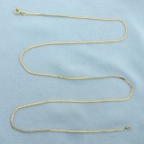 Italian 24 Inch S-link Chain In 18k Yellow Gold