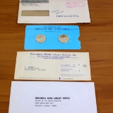 Franklin Min States Of The Union Sterling Silver Coins Wisconsin And Wyoming Original Packaging
