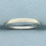 Thin Womans Wedding Band Ring In 14k White Gold