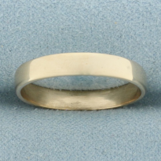 Mens Wedding Band Ring In 14k Yellow Gold