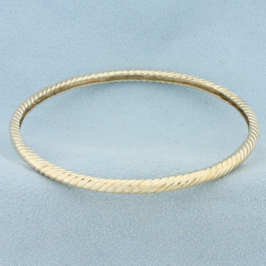 Rope Bangle Bracelet In 14k Yellow Gold