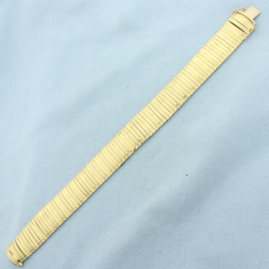 Italian Omega Link Bracelet In 14k Yellow Gold
