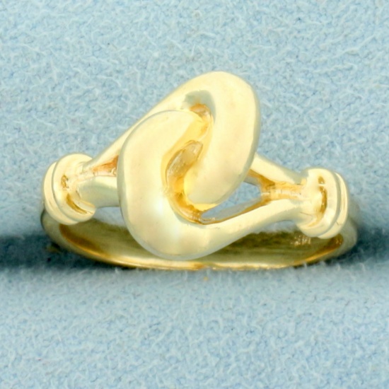 Love Knot Ring In 14k Yellow Gold